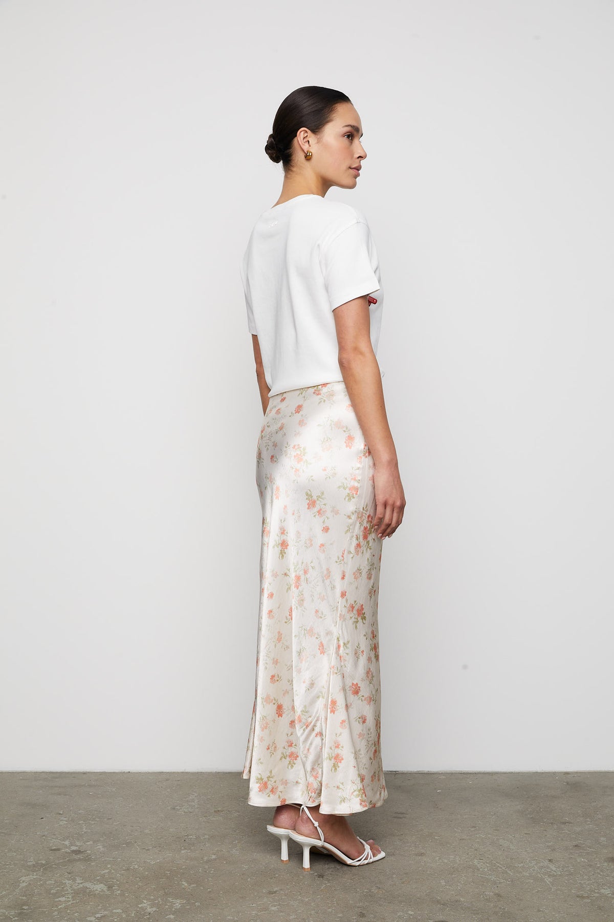 Hyro Skirt - Peachy Rose Print