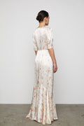 Paloma Dress - Peachy Rose Print