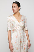 Paloma Dress - Peachy Rose Print