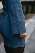 VloraGZ Short Dress - Dark Blue Denim