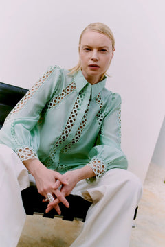 Cmmolly-Shirt Lace Band - Silt Green