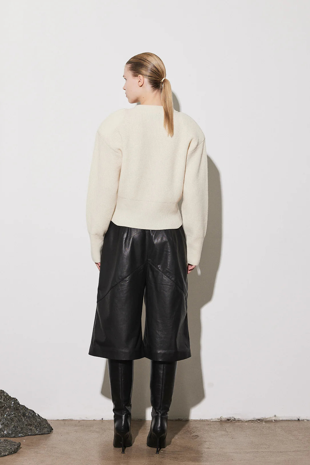 Campbell Cardigan Merino - Cream