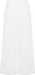 Cara Cotton Poplin Pant - Vit