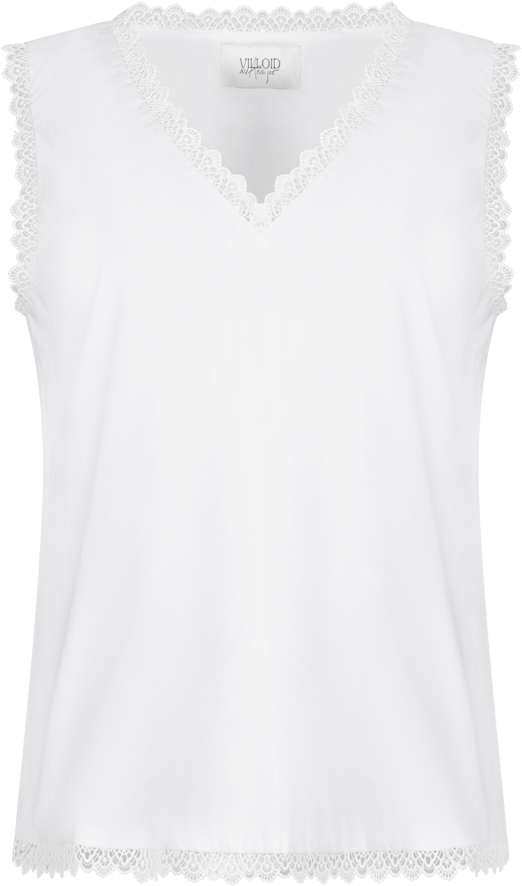 Cara Cotton Top - Vit