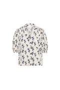 Caria Blus - Cream Hortensia Print