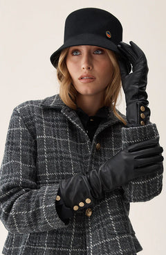 Becky Checked Jacket - Grey Mel Check