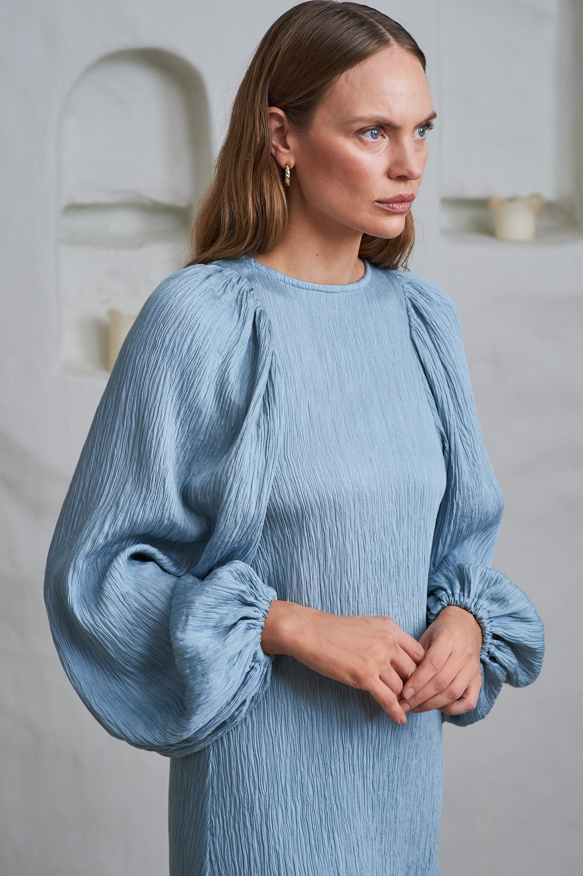 Carolina Crinkled - Soft Aqua
