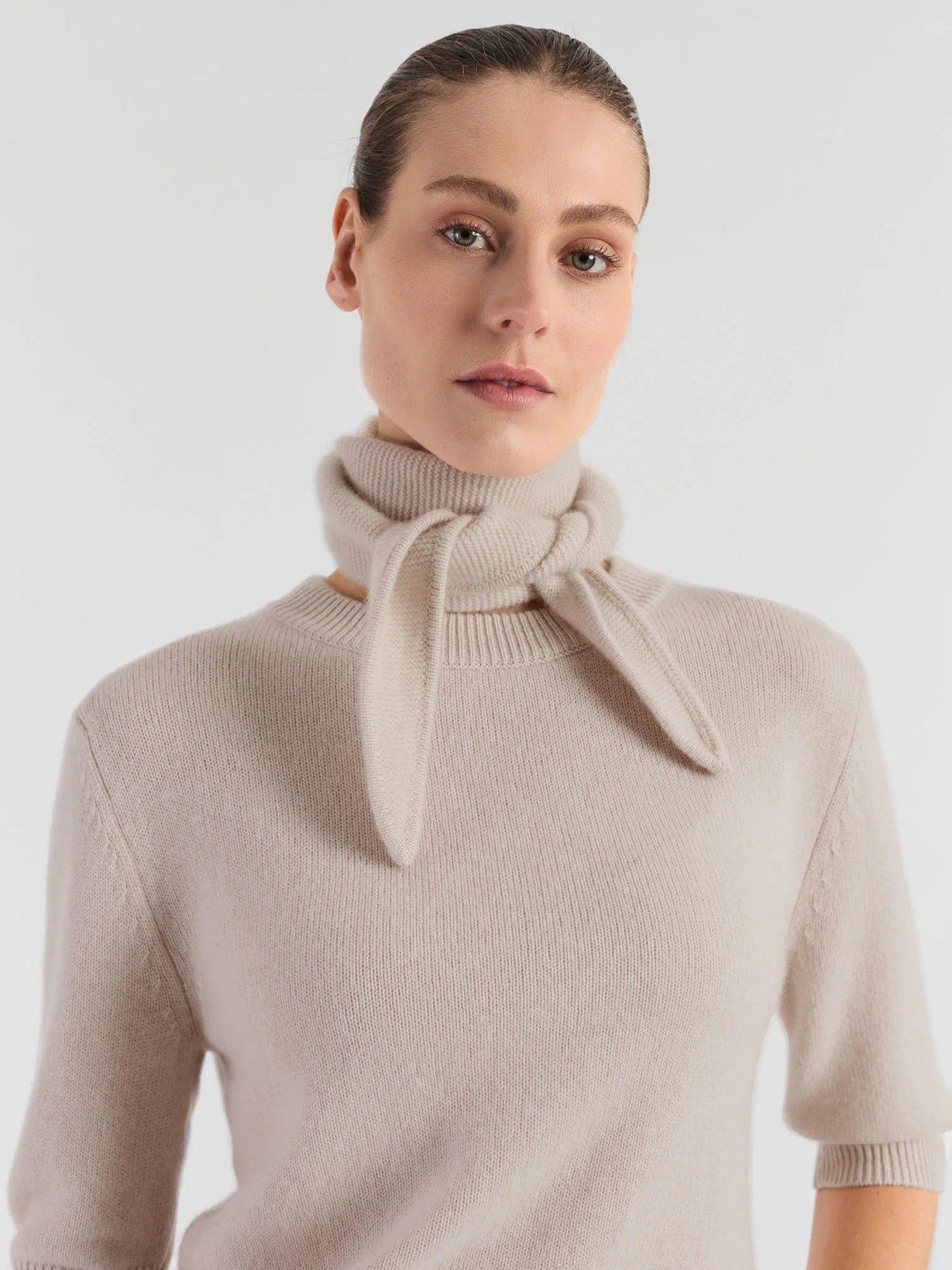 Kashmirhalsduk "Alfie" - Cream