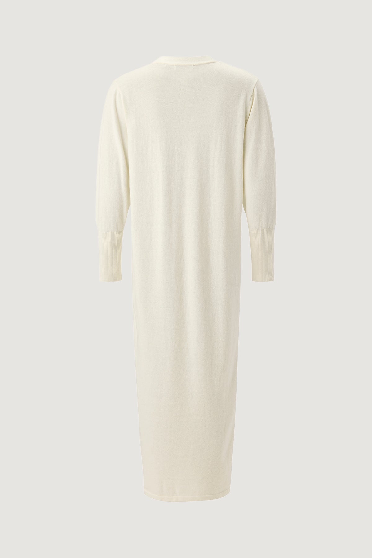 Cashmere Blend Long Cardigan - Offwhite