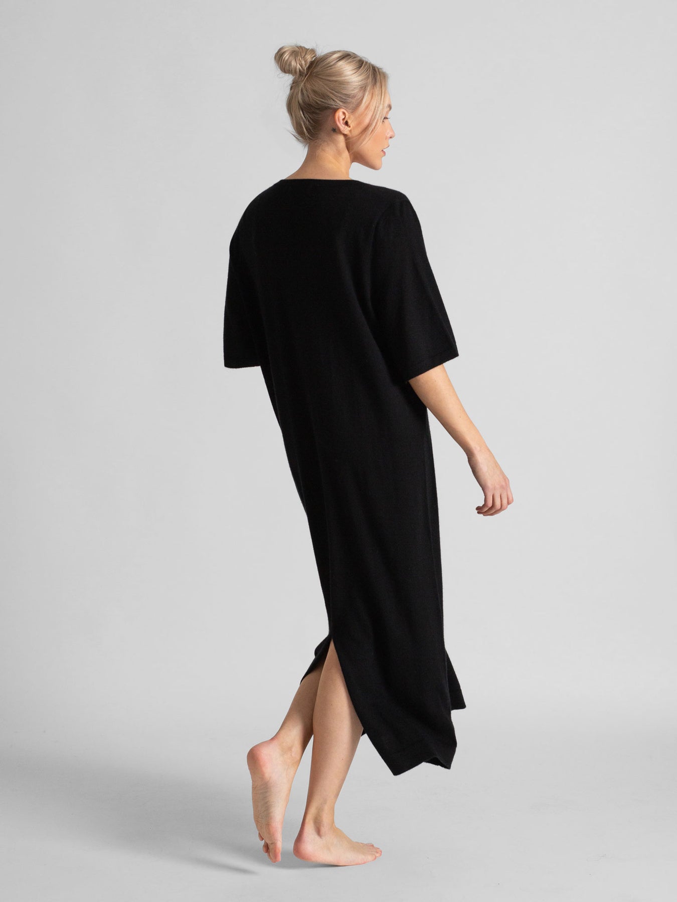 Cashmere Dress "June" - Svart