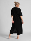 Cashmere Dress "June" - Svart