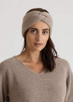 Cashmere Headband "Freya" - Toast