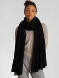 Cashmere Scarf "Flow" - Svart