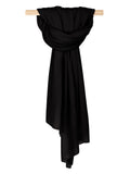 Cashmere Scarf "Flow" - Svart