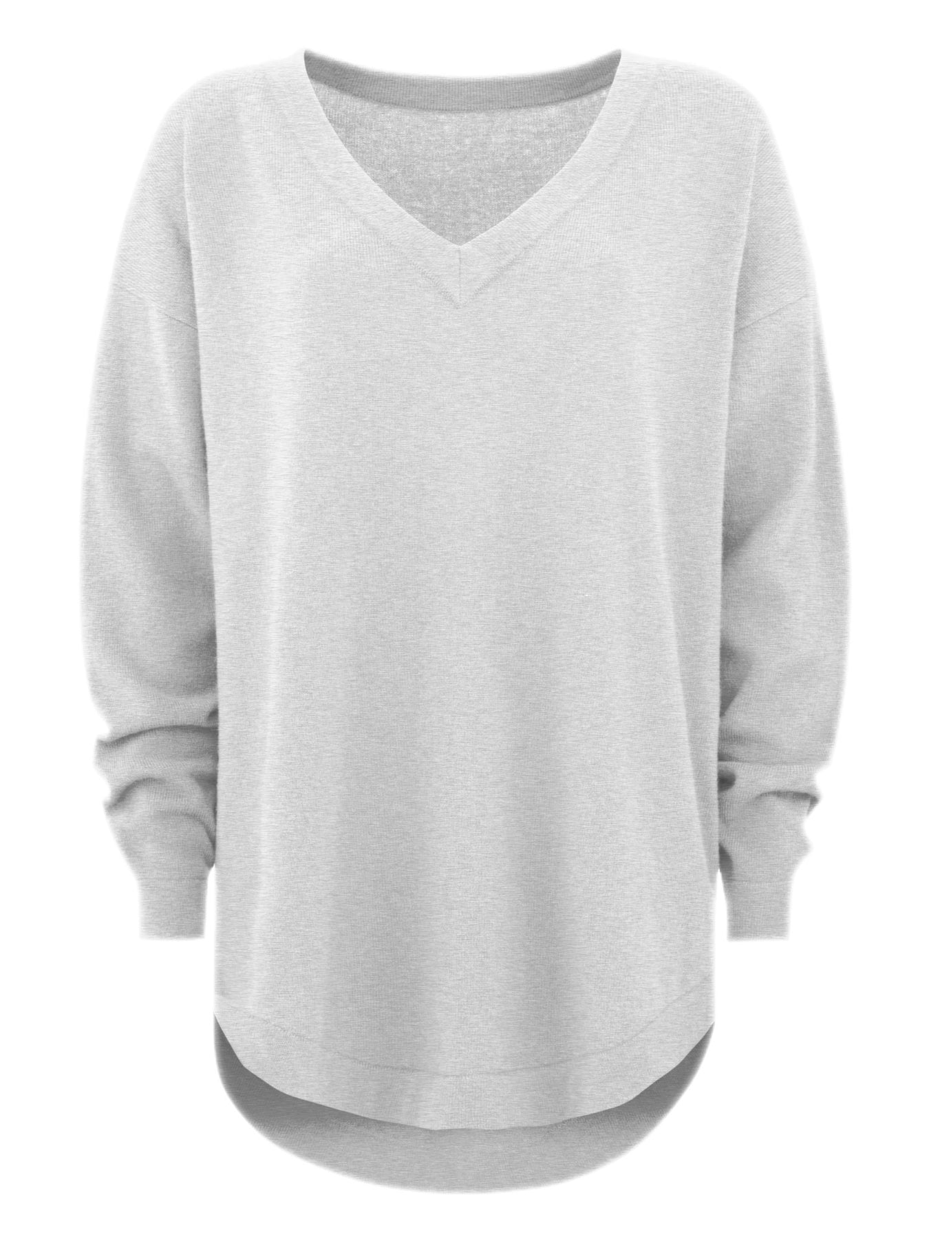 Cashmere Sweater "Alva" - Ljusgrå