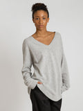 Cashmere Sweater "Alva" - Ljusgrå
