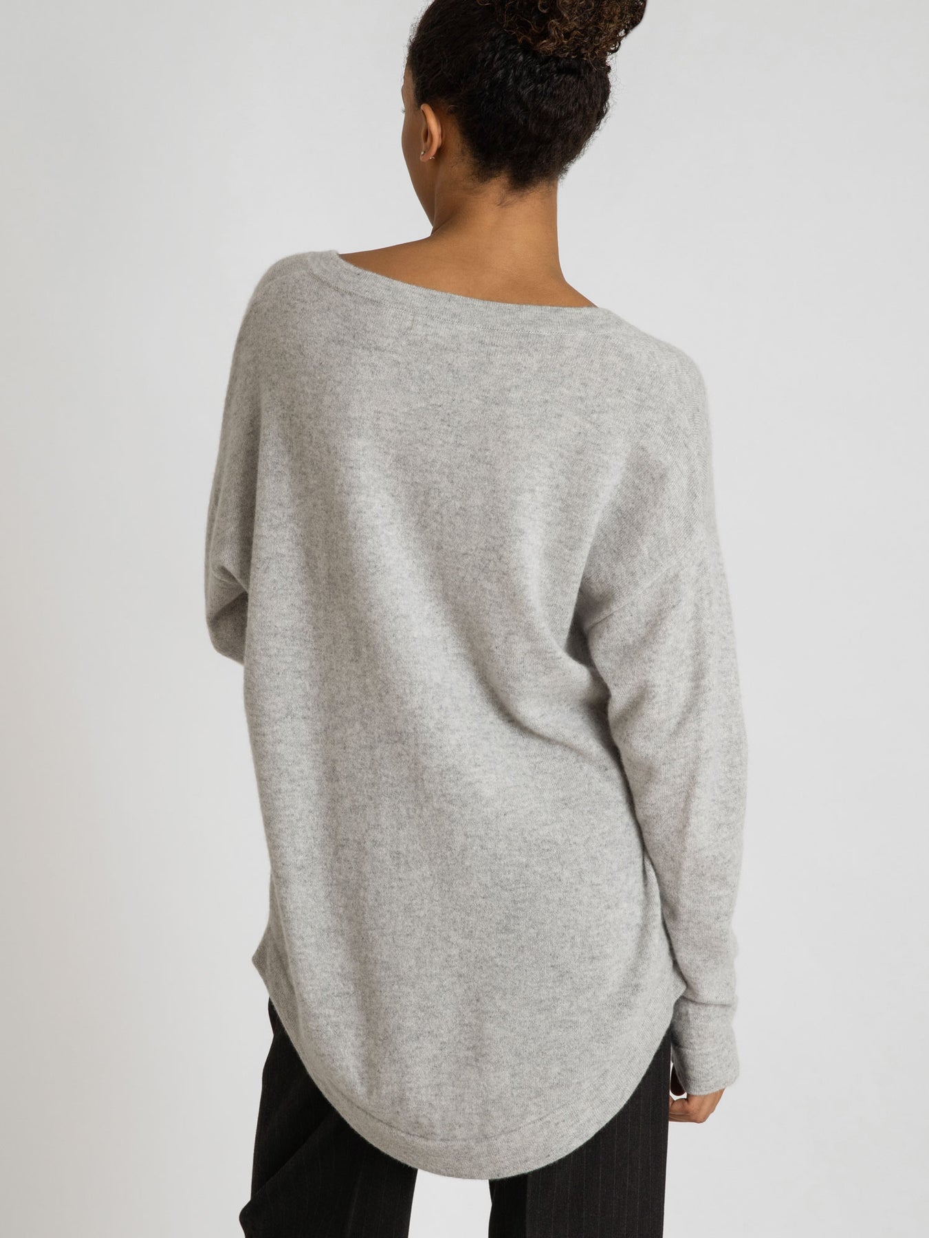 Cashmere Sweater "Alva" - Ljusgrå