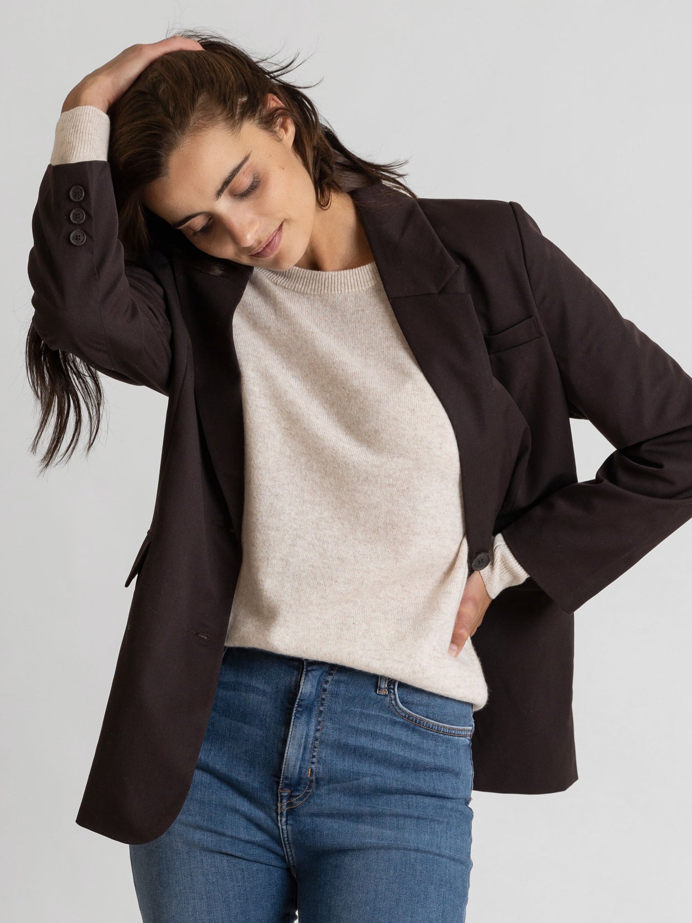 Cashmere Sweater "Embla" - Beige