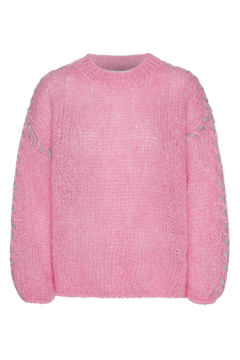 Catia Mohair Stitch Pullover - Soft Berry