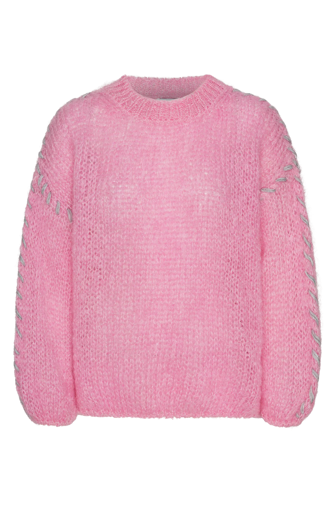 Catia Mohair Stitch Pullover - Soft Berry