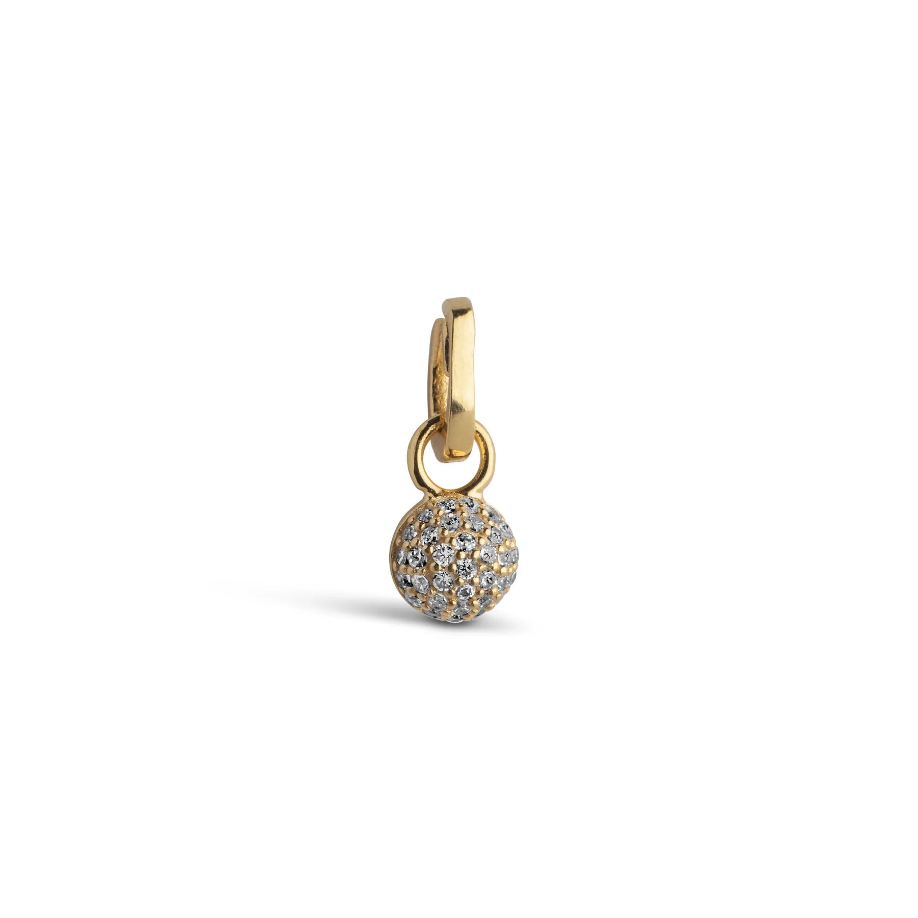 Disco Ball Charm - Clear CZ