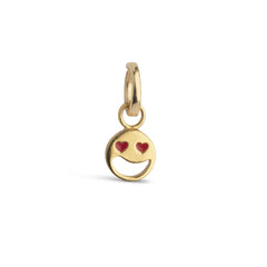 Funky Smiley Charm - Red