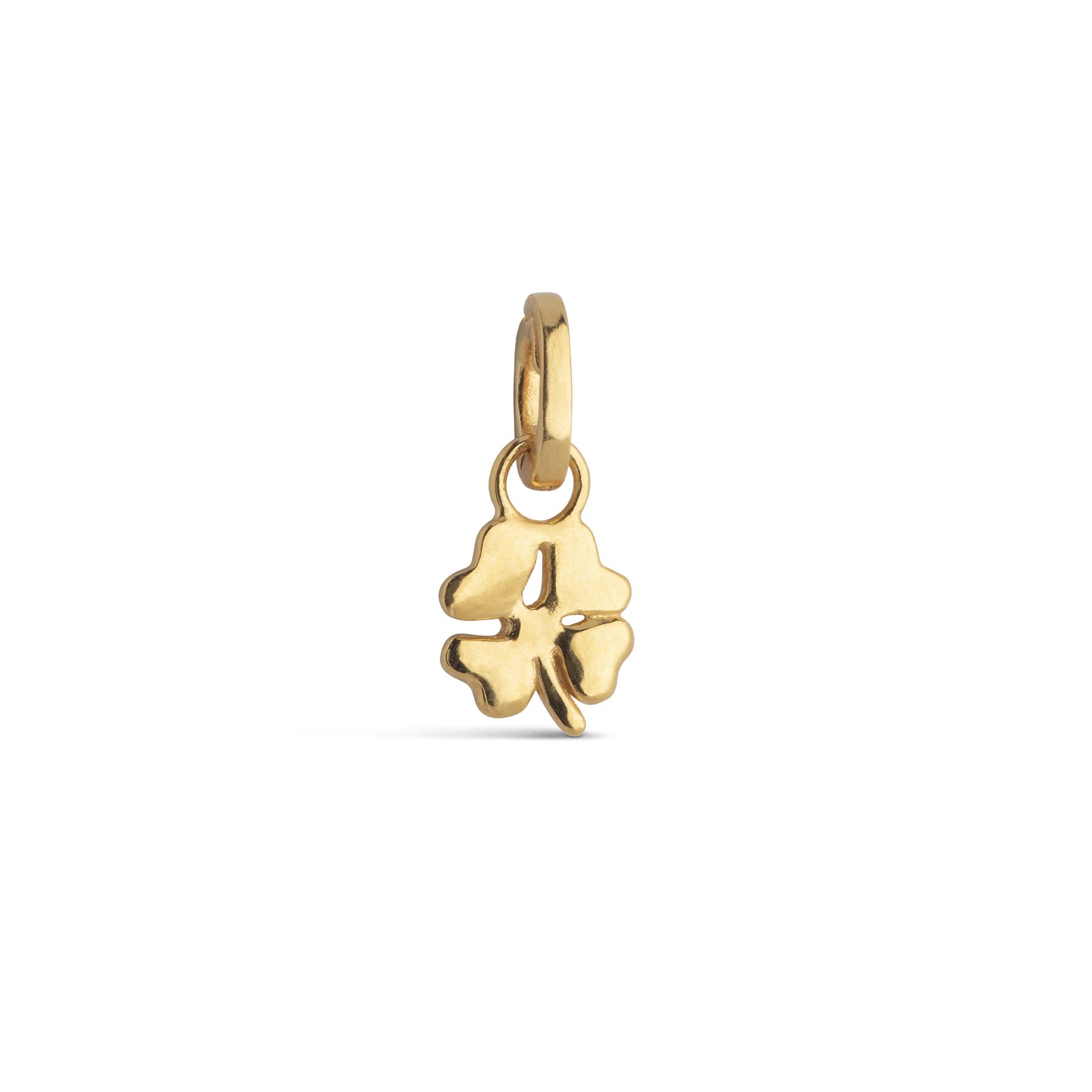 Organic Clover Charm - Gold