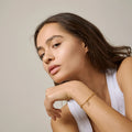 Organic Heart Charm - Guld