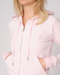 Robertson Classic Velour Zip Hoodie - Cherry Blossom