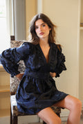 Claire Dress - Blue Dahlia