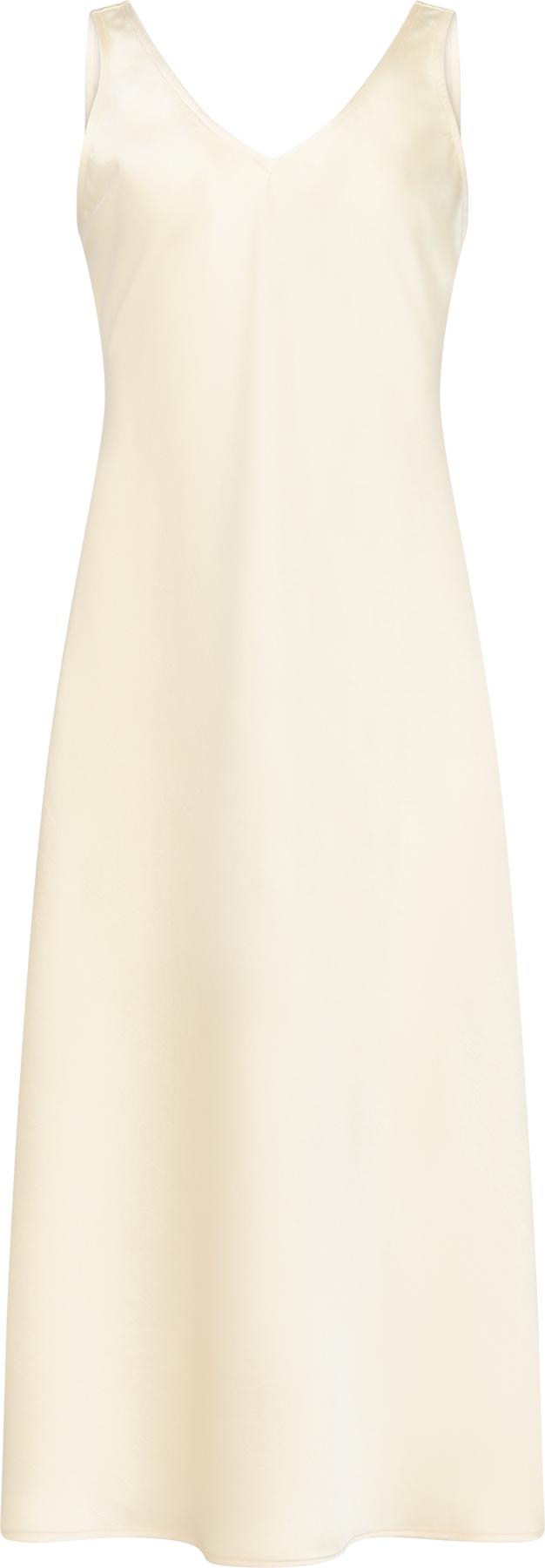 Claire Satin Dress - Butter Yellow
