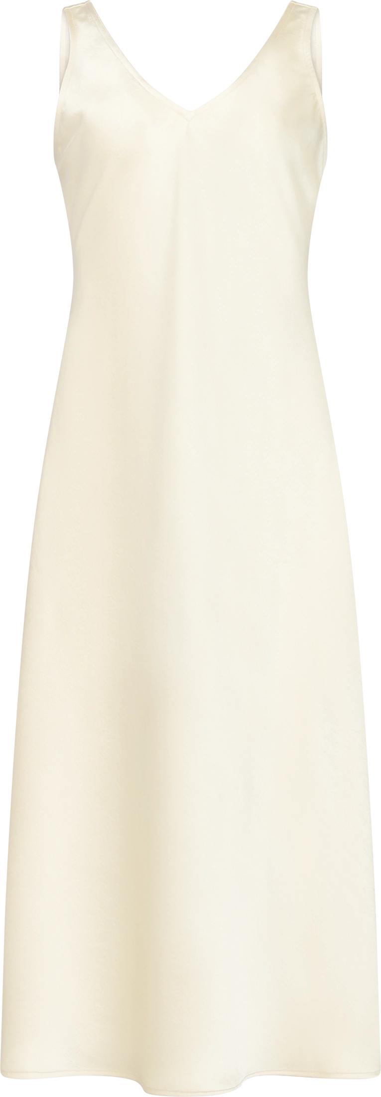Claire Satin Dress - Butter Yellow