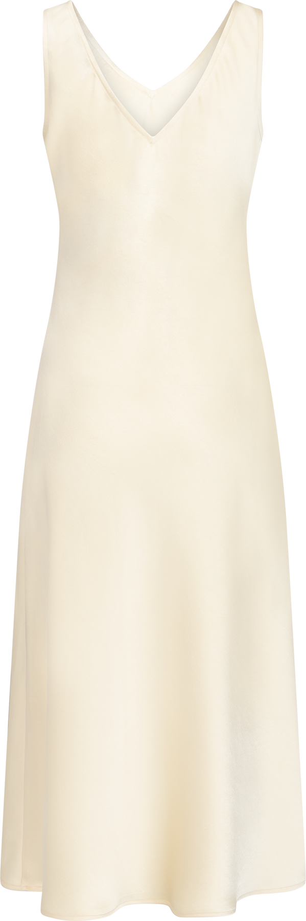 Claire Satin Dress - Butter Yellow