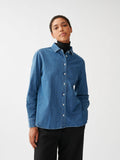Julie Josephine Liv Denimskjorta - Washed Mid Blue