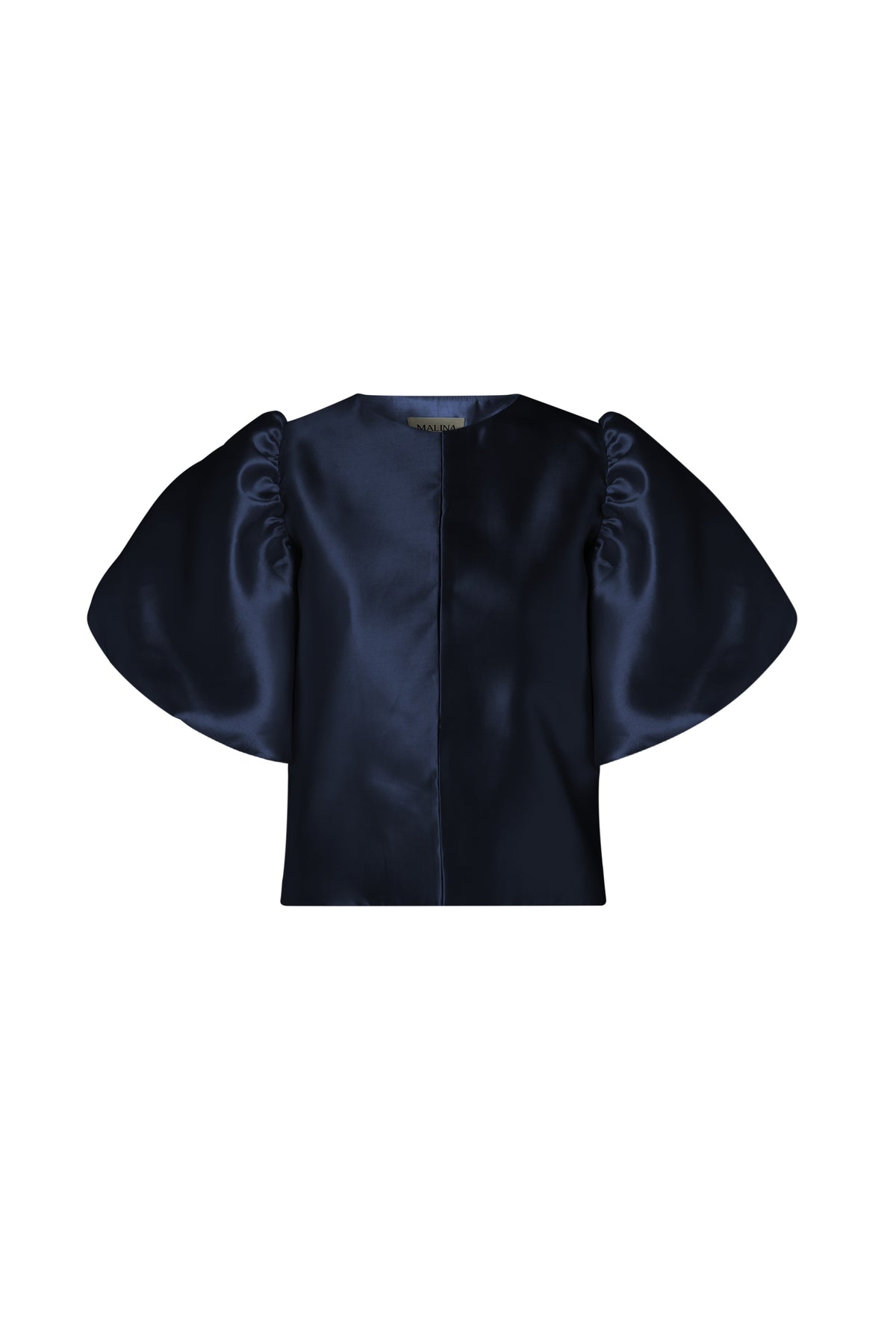 Cleo Puff Sleeve Blouse - Mörkblå