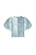 Cleo Puff Sleeve Blouse - Ice Blue