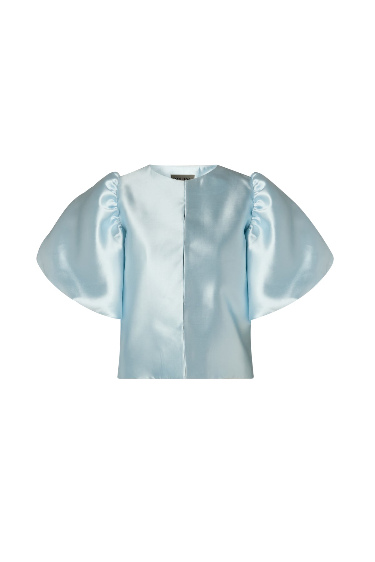Cleo Puff Sleeve Blouse - Ice Blue