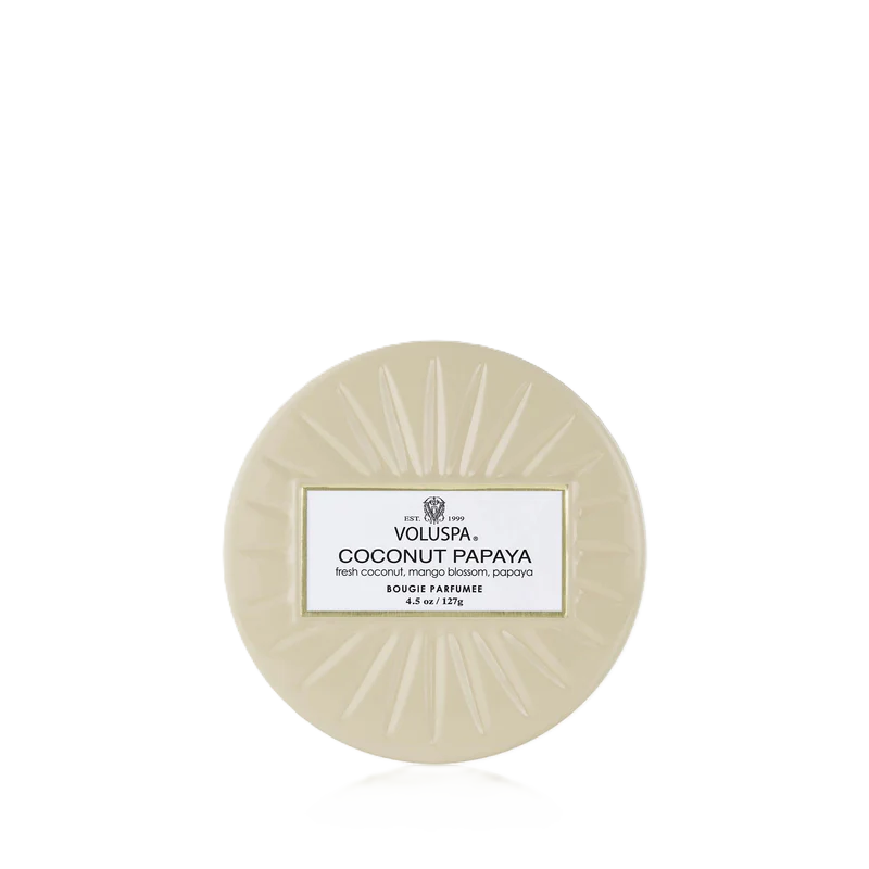 Mini Tin Candle - Coconut Papaya