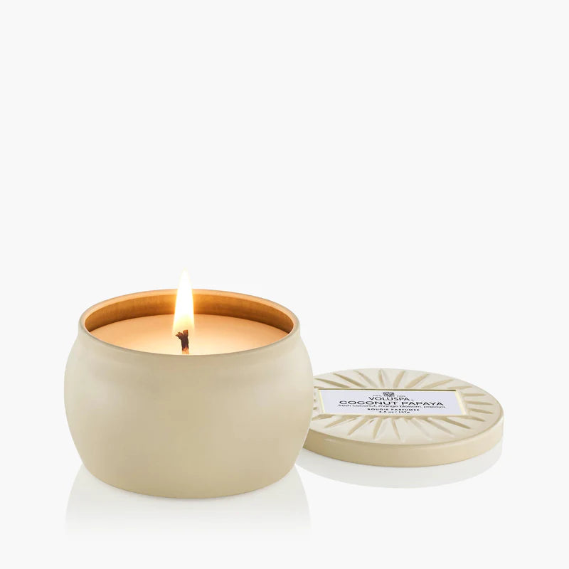 Mini Tin Candle - Coconut Papaya