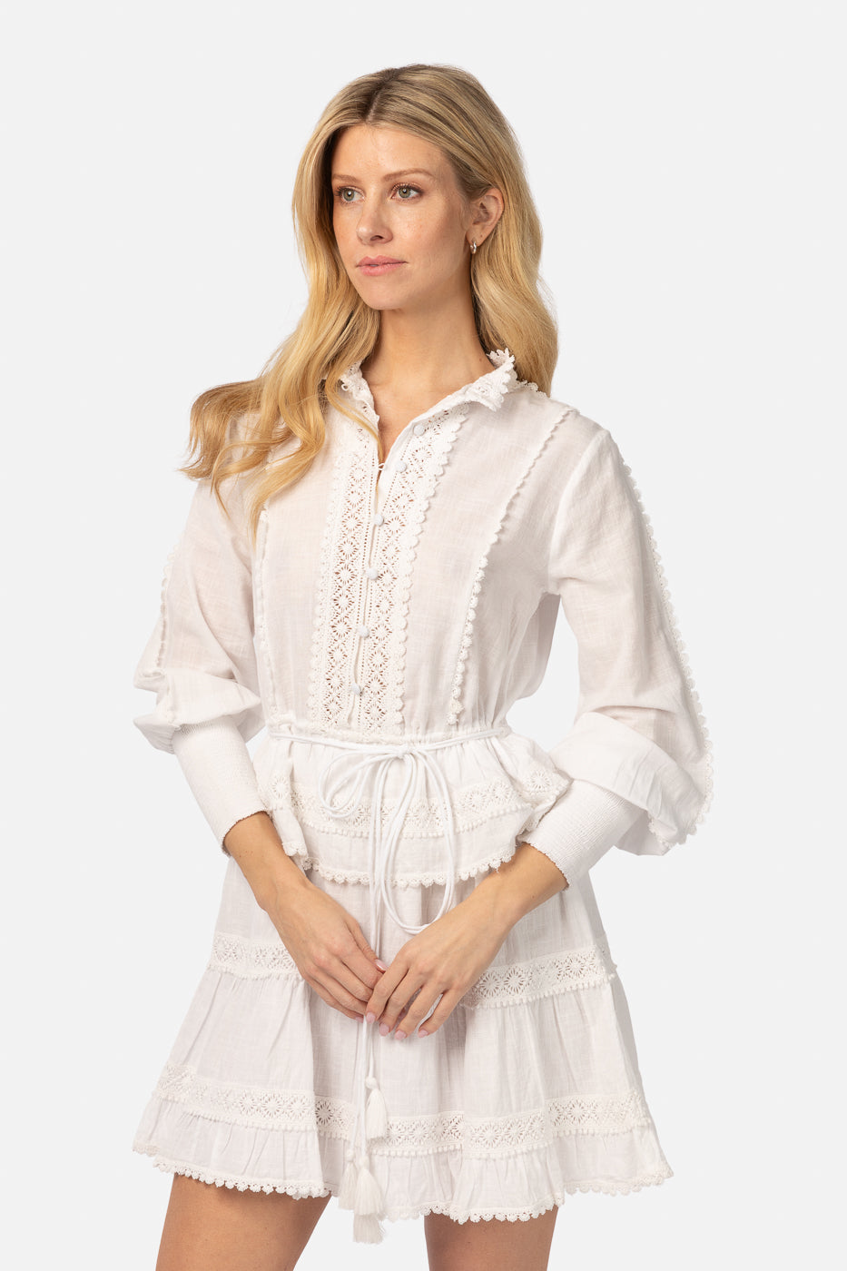 Colette Dress - Vit