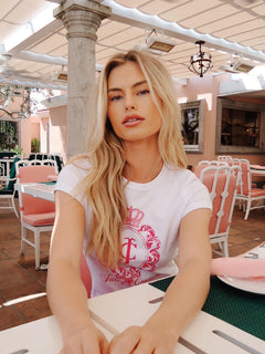 Heritage Crest Fitted T-Shirt - White