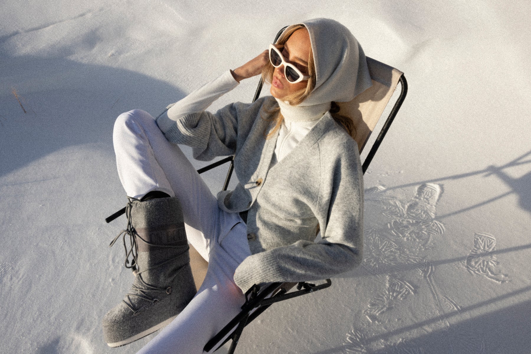 Victoria Wool Scarf - Off White