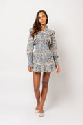 Vilde Voile Skirt - Blue Fleur