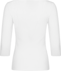 Corine Crop Sleeve Top - Off White