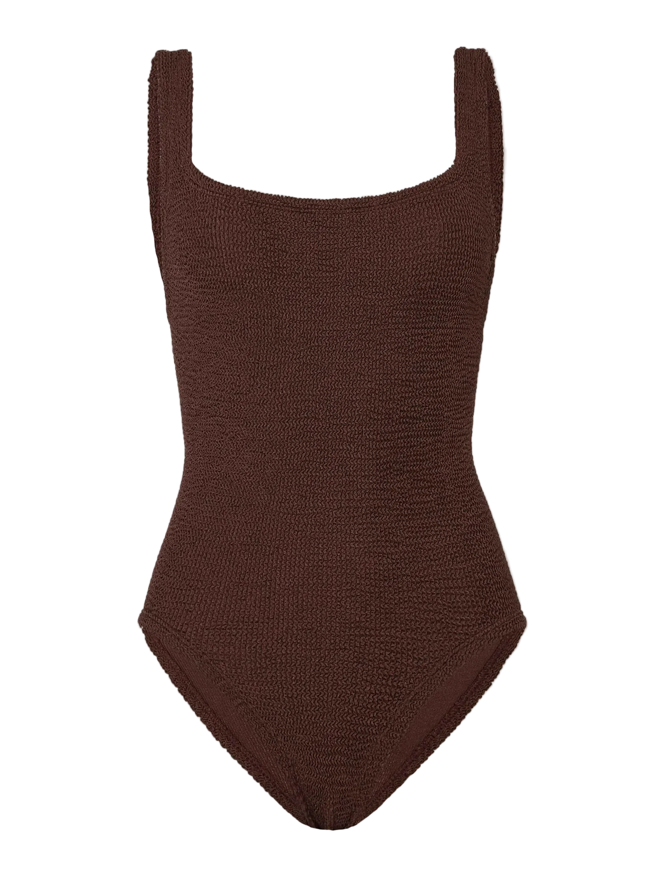 Coverage Square Neck Swim - Metallic Chocolate