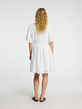 Dahlia Ss Short Broderi Klänning Noos - Bright White