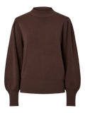 Yasfonny Ls Knit Pullover - Chocolate Brown