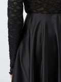 Yaspella Hw Volume Ankle Skirt - Svart