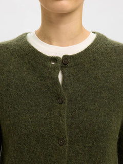 Lulu New LS Knit Cardigan - Kalamata Melange