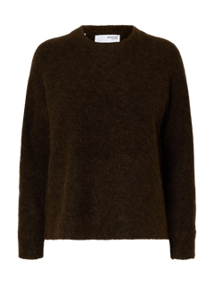 Lulu Ls Knit O-Neck - Delicioso Melange
